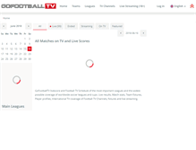 Tablet Screenshot of gofootballtv.com